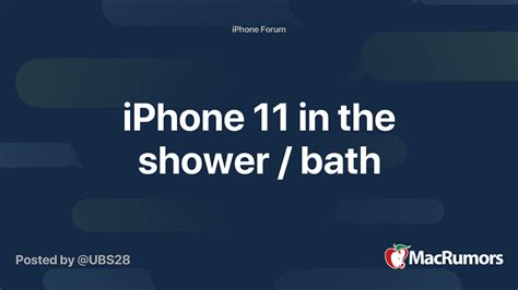 Can I use iPhone 11 in shower?